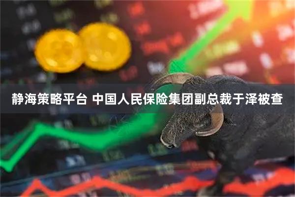 静海策略平台 中国人民保险集团副总裁于泽被查